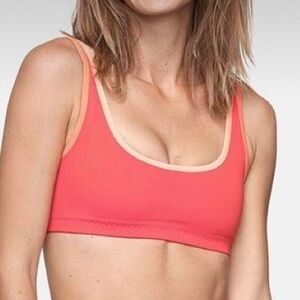 Outdoor Voices Color Block Bikini Top